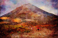 739012 Volcan Arenal, Active Volcano, Erupted 1968, Costa Rica A4 Limited Edition Watercolour Print