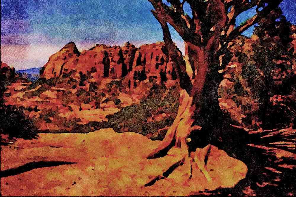 739015 Sedona, Arizona, U.S.A. A4 Limited Edition Watercolour Print
