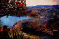 739027 Kariba Dam, Zimbabwe A4 Limited Edition Watercolour Print