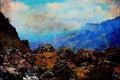 739028 View Across Mozambique From Cimanimani Mountains, Zimbabwe A4 Limited Edition Watercolour Print