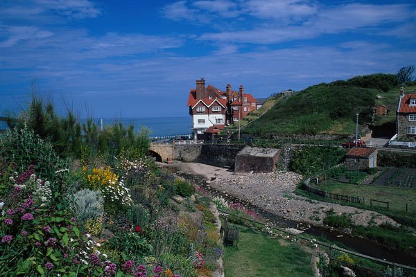 739033 Sandsend Village, North Yorkshire, U.K. A4 Photo Print