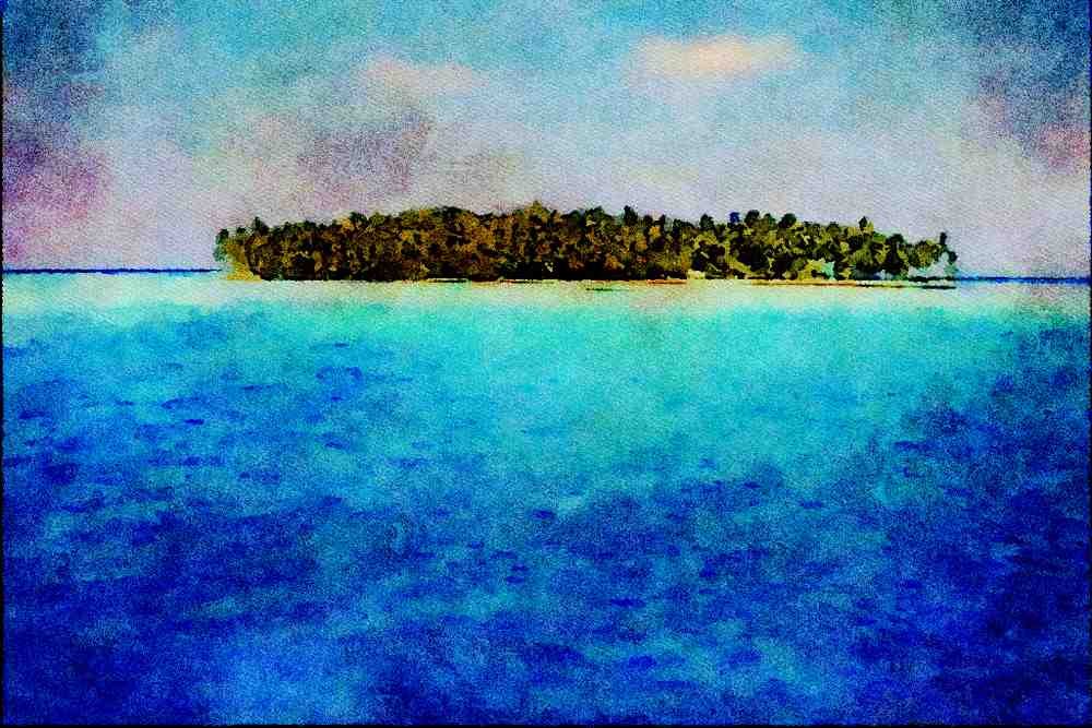739046 Maldives A4 Limited Edition Watercolour Print