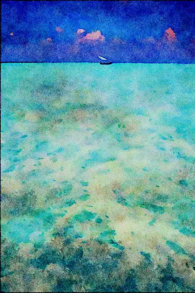 739048 Maldives A4 Limited Edition Watercolour Print