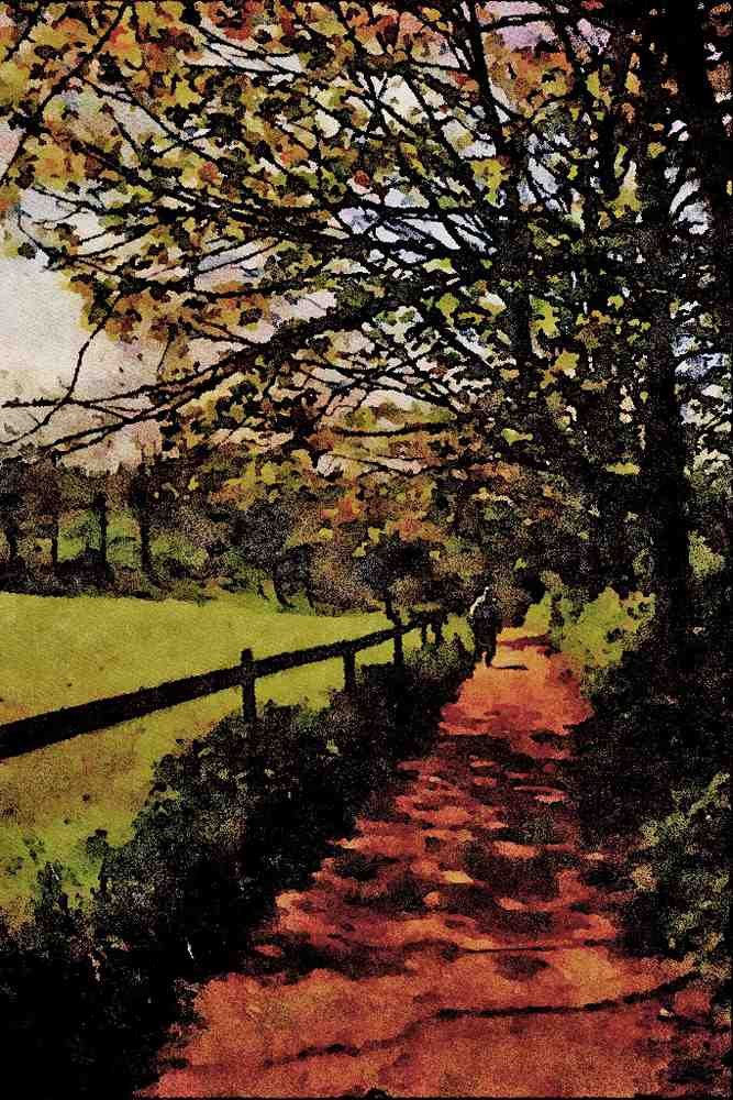 739071 Country Path, Sark Island, U.K. A4 Limited Edition Watercolour Print