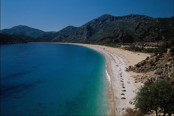 739097 Town Beach, Olu Deniz, Turkey A4 Photo Print