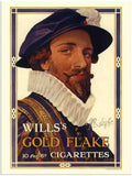 73K wills gold flake cigarette poster 1920s 2 Vintage Advert A4 Photo Print
