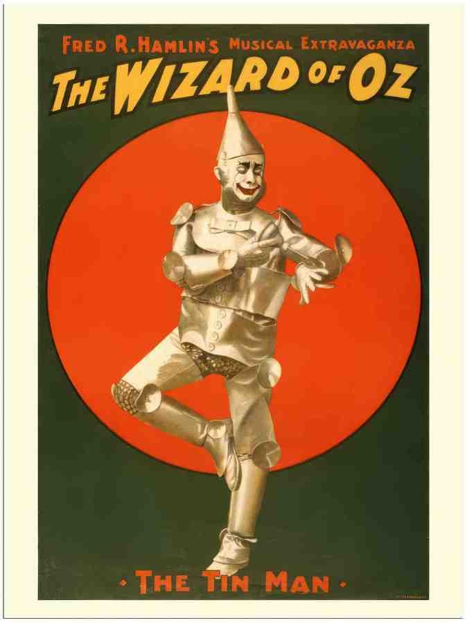 740 wizard of oz tin man theatre poster 2 Vintage Advert A4 Photo Print