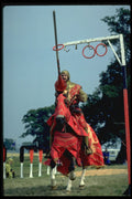 741006 Knights On Horses, Lancing For Rings A4 Photo Print