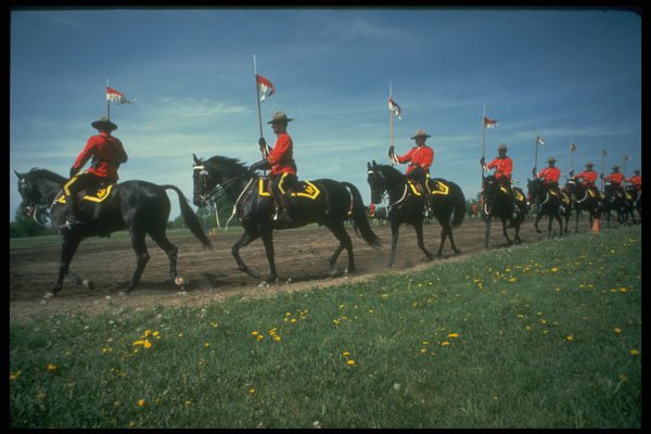 741024 Royal Canadian Mounted Police, Musical Ride A4 Photo Print