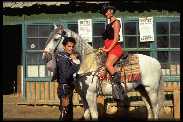 741039 Cowboy Town, Gran Canaria, Canary Islands, Spain A4 Photo Print