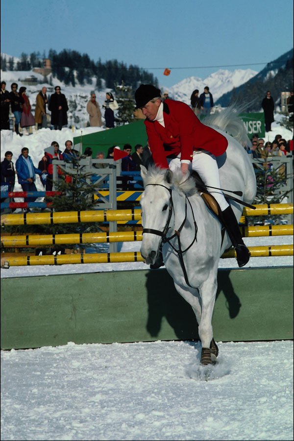 741053 Show Jumping, St. Moritz, Switzerland A4 Photo Print