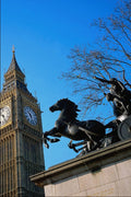 741059 Bodicea Statue And Big Ben, London, England A4 Photo Print