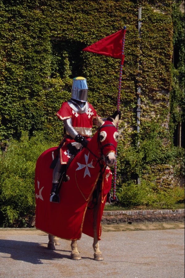 741063 Red Knight On Horse A4 Photo Print