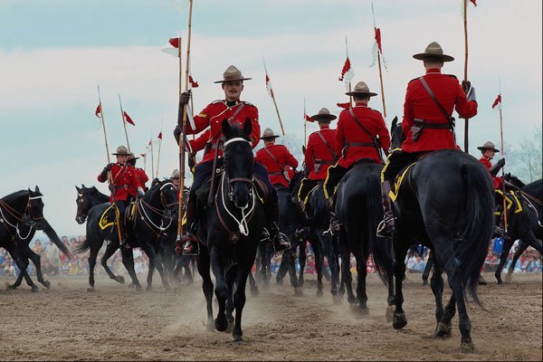 741069 Royal Canadian Mounted Police, Musical Ride, Ottawa, Canada A4 Photo Print