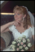 742004 Bride With Hand Under Chin, Looking Off A4 Photo Print