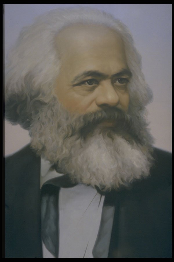 742094 Karl Marx Portrait, Beijing, China A4 Photo Print