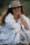 743036 Girl With Sunhat A4 Photo Print