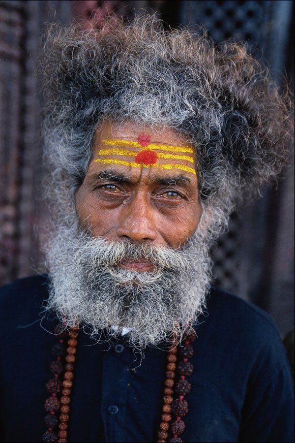 743084 Hindu Priest At Pokhara, Nepal A4 Photo Print