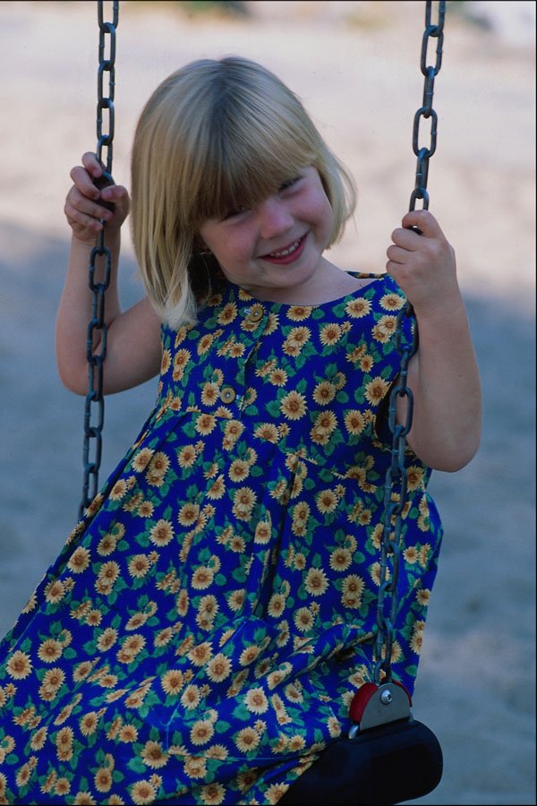 743098 Chelsea On Swing A4 Photo Print