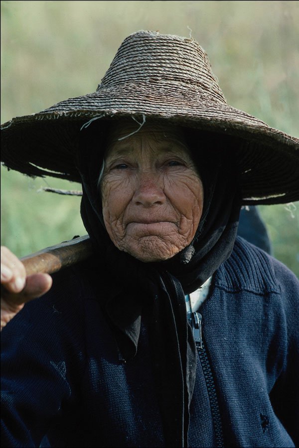 744007 Farm Worker Returning From Haying, Szeg, Romania, 1992 A4 Photo Print