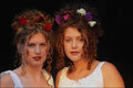 744077 Twin Flower Girls A4 Photo Print