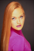 744094 Long Red Hair, Looking Serious A4 Photo Print