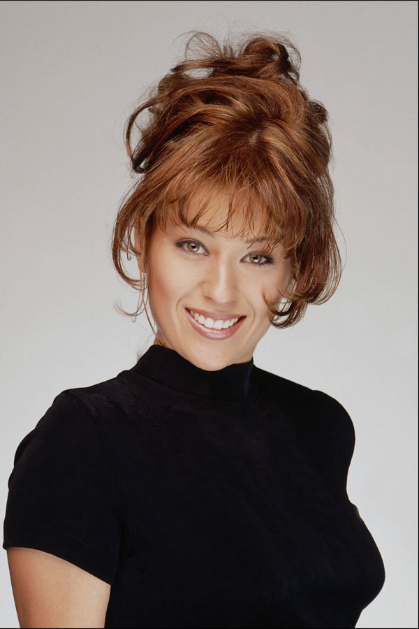 744099 Brunette Up do A4 Photo Print