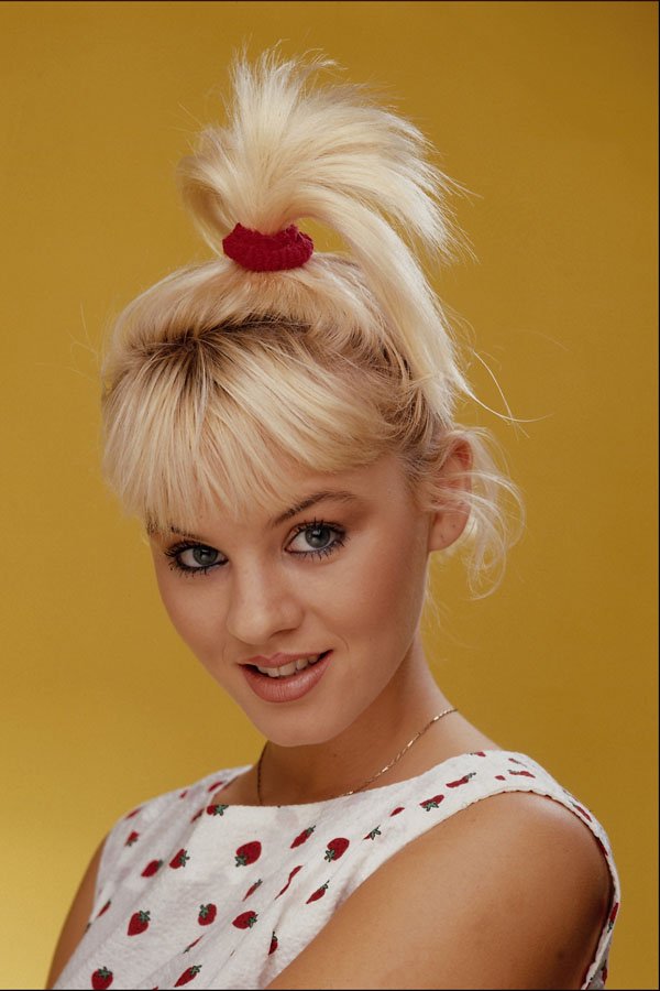 745036 Portrait Of Girl In Red Strawberry Spotted Top A4 Photo Print