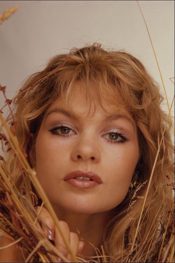 745053 Full Face Portrait, Looking Through Dried Grasses A4 Photo Print