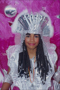 745072 Girl With White Costume And Braids A4 Photo Print