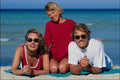 745075 Family Posing On Beach A4 Photo Print