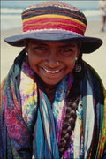 745087 Scarf Seller, Goa, India A4 Photo Print