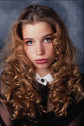 746020 Woman With Long Blonde Hair, Permed A4 Photo Print