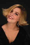746023 Woman With Blonde Hair, Smiling A4 Photo Print
