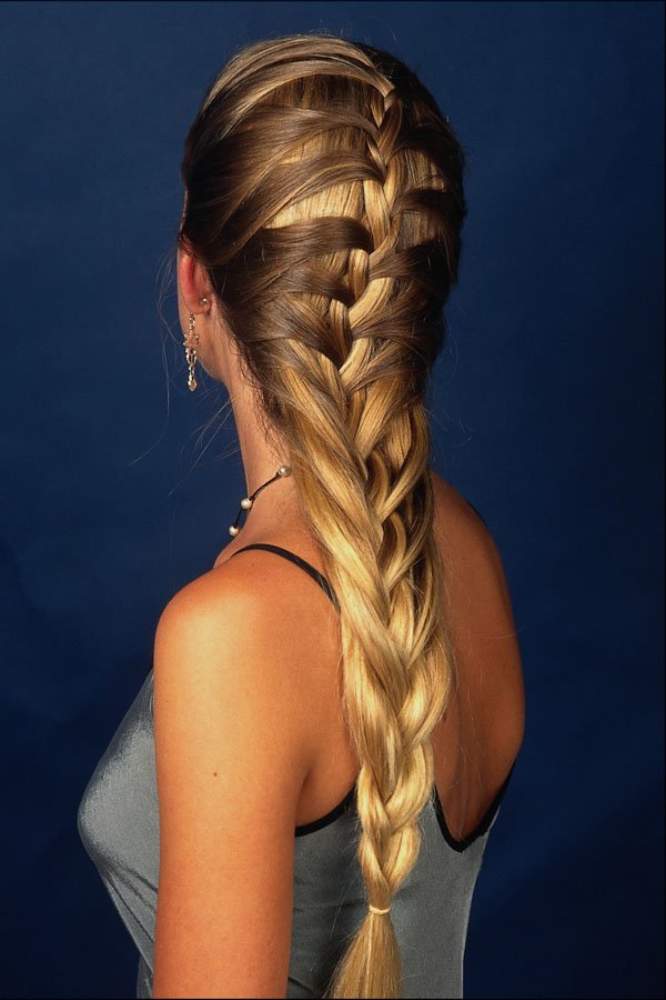 746040 Rear view Of Woman With Braid A4 Photo Print