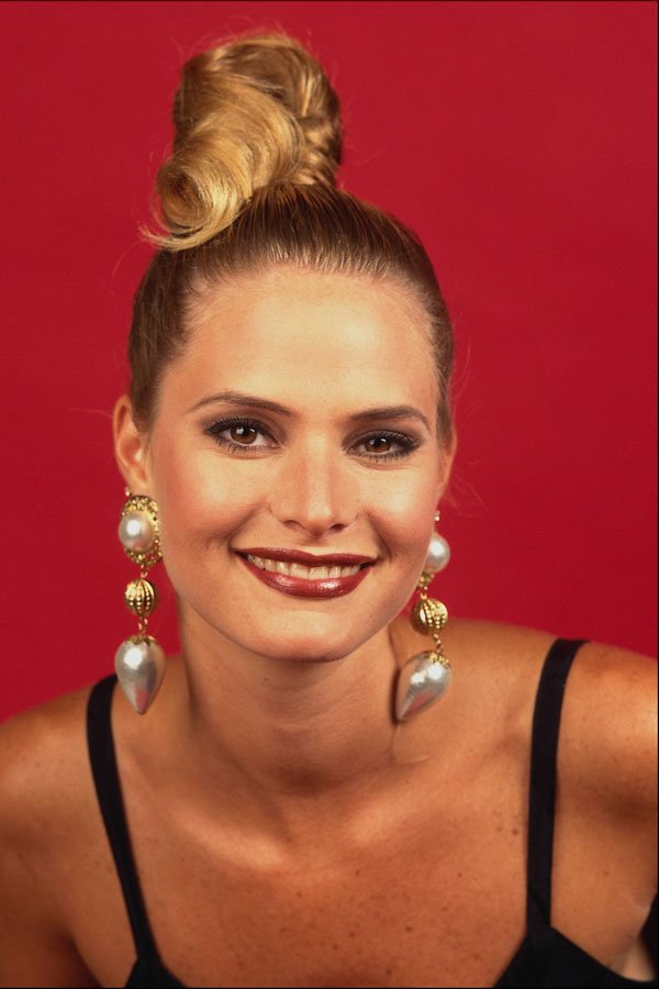 746045 Blonde With Hair In A Bun A4 Photo Print