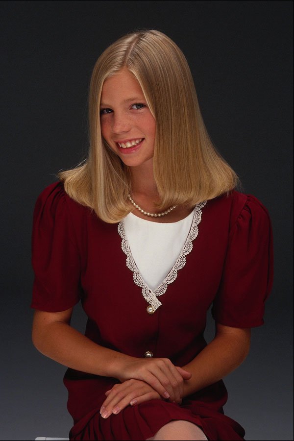 746057 Sitting Blonde A4 Photo Print