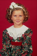 746064 Child On Red Background A4 Photo Print