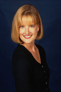 746071 Woman With Short Bob On Dark Background A4 Photo Print