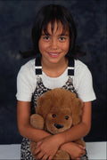 746076 Girl With Teddy Bear A4 Photo Print