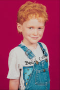 746078 Little Boy With Overalls A4 Photo Print