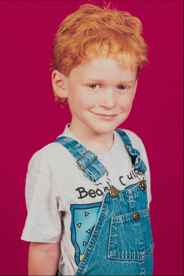 746078 Little Boy With Overalls A4 Photo Print