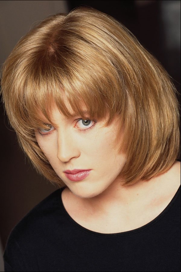 746085 Honey Brunette With Forward Swept Hair A4 Photo Print