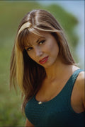 746086 Woman With A Coy Smile A4 Photo Print