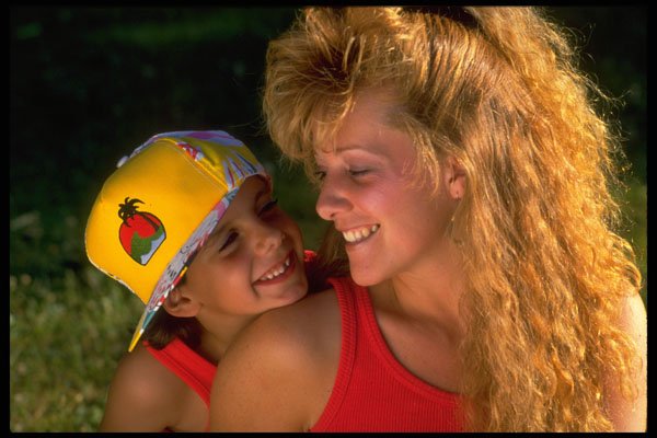746094 Young Mother And 6 year old Boy A4 Photo Print