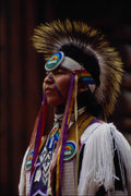 747015 Sarcee Indian At The Rocky Mountains, Canada A4 Photo Print