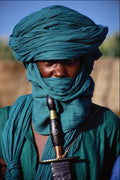 747042 Tuareg, Wearing Traditional Attire, Segou, Mali A4 Photo Print