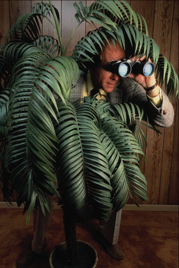 747065 Executive Spying On Business Partners A4 Photo Print