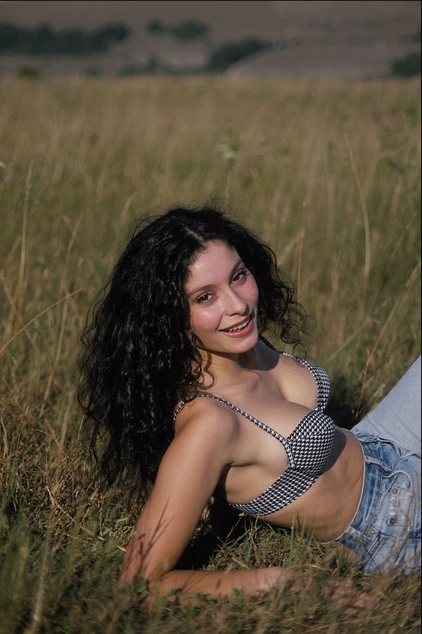 747070 Spanish Girl, Laying In Field A4 Photo Print