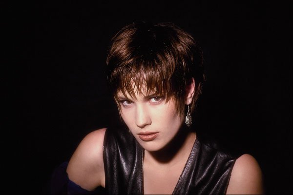 747071 Girl In Black Leather Waistcoat A4 Photo Print